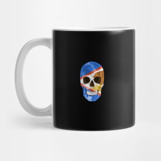 American Samoa Flag Skull - Gift for American Samoan With Roots From American Samoa Mug